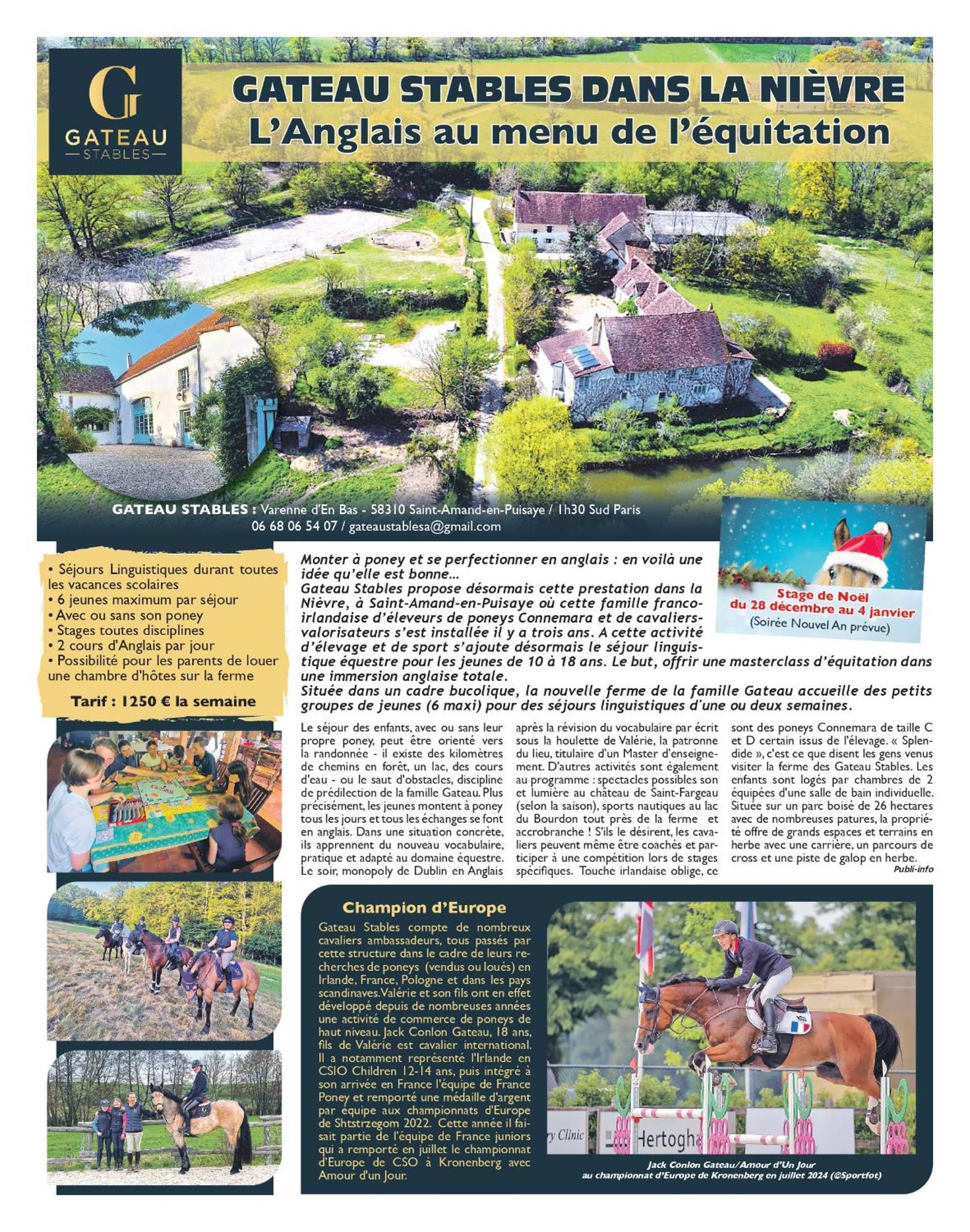 Bed & Breakfast Ferme Equestre & D'hotes Gateau Stables Proche Guedelon